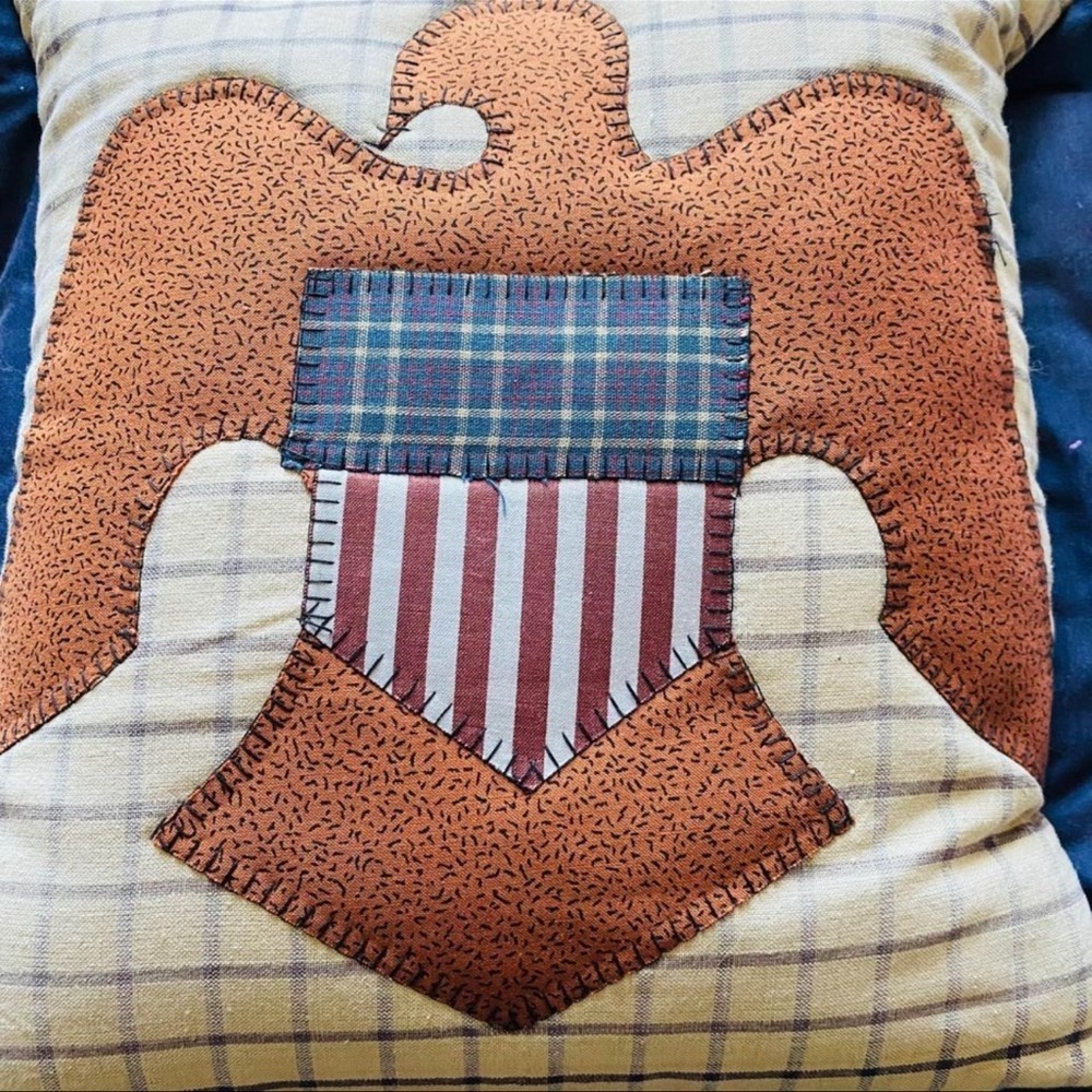 16”x16” Vintage Liberty Eagle Pillow.